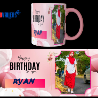 MUG BIRTHDAY DESIGN TEMPLATE 5 WORD FORMAT